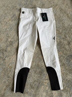 NWT White Equiline Ash Breeches - Women’s IT 46 / US 30